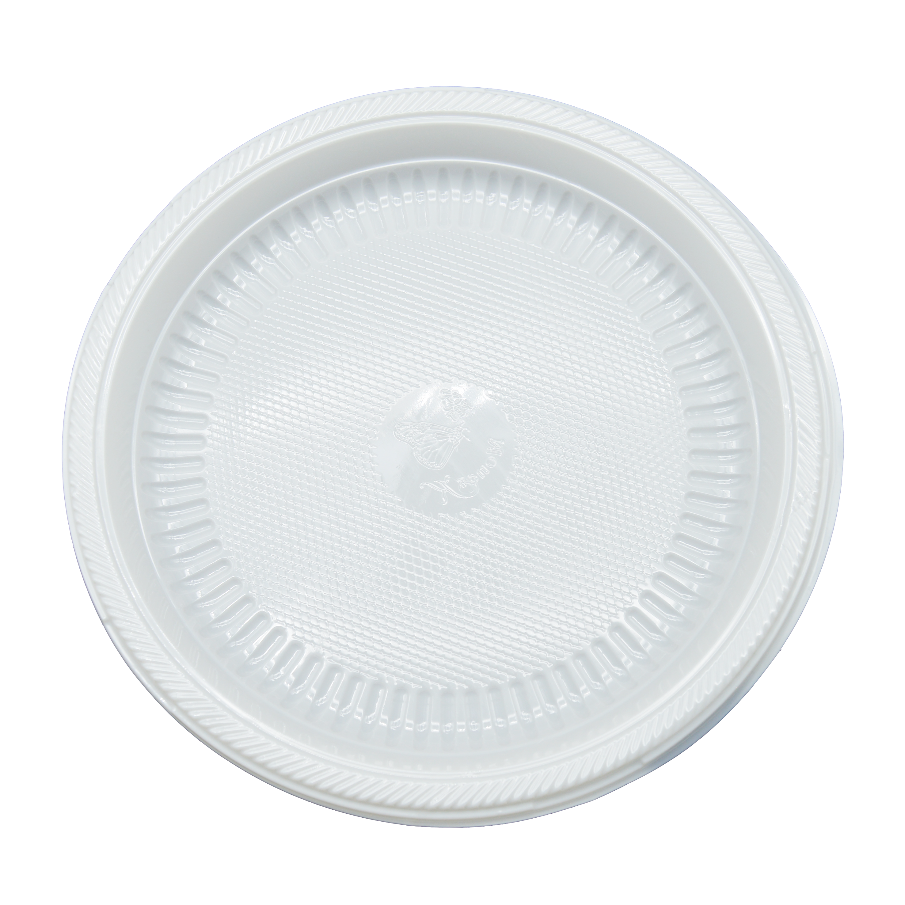Plato Plástico Blanco Monarka