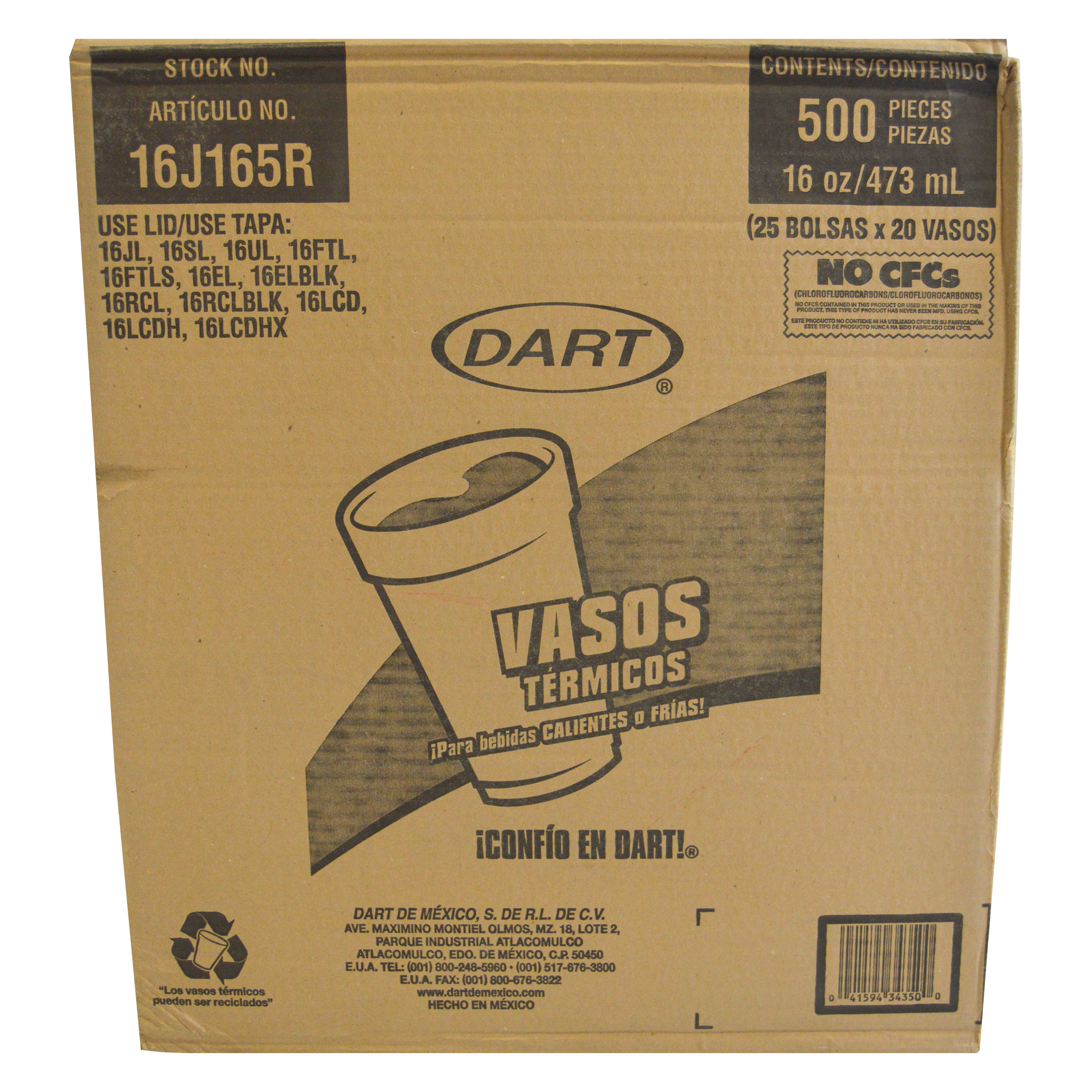 Vaso Térmico 16 oz Frutas Dart