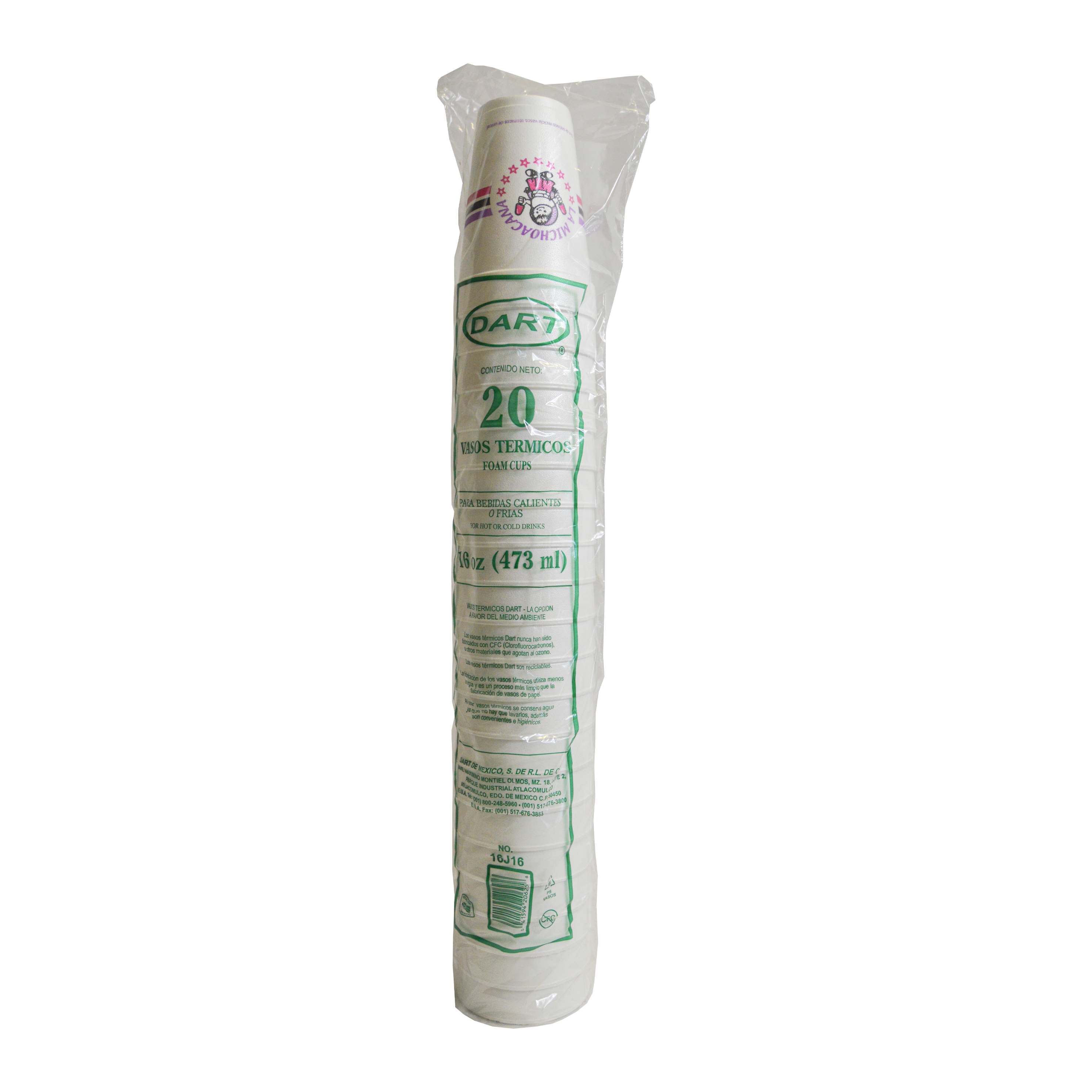 Vaso Térmico 16 oz Michoacana