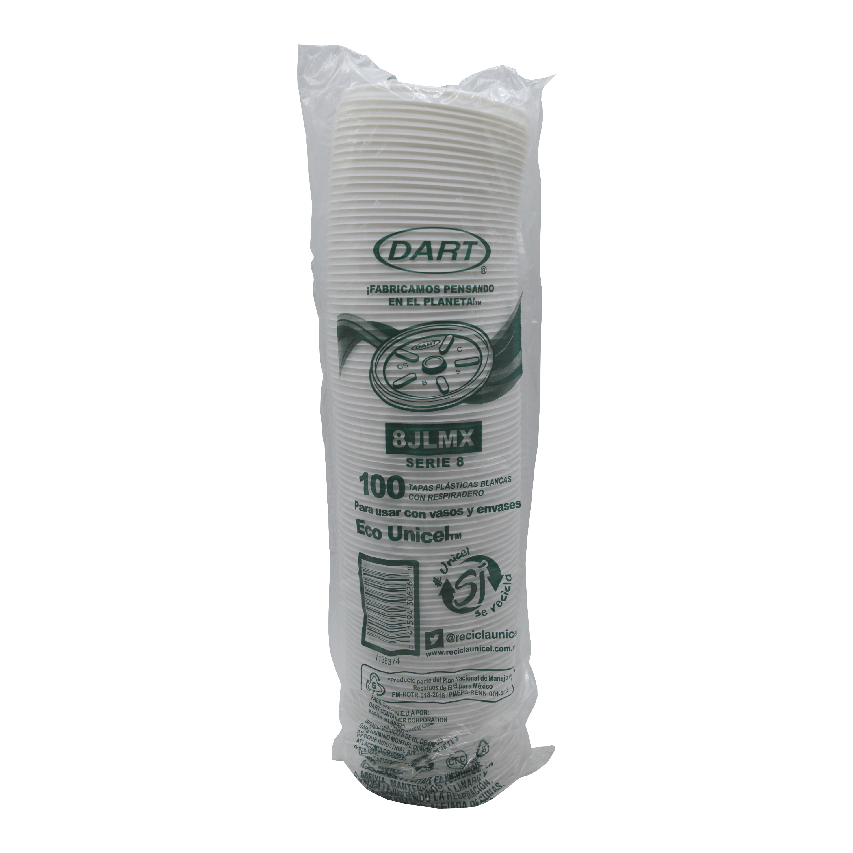 Tapa 8JLMX Respirador Dart