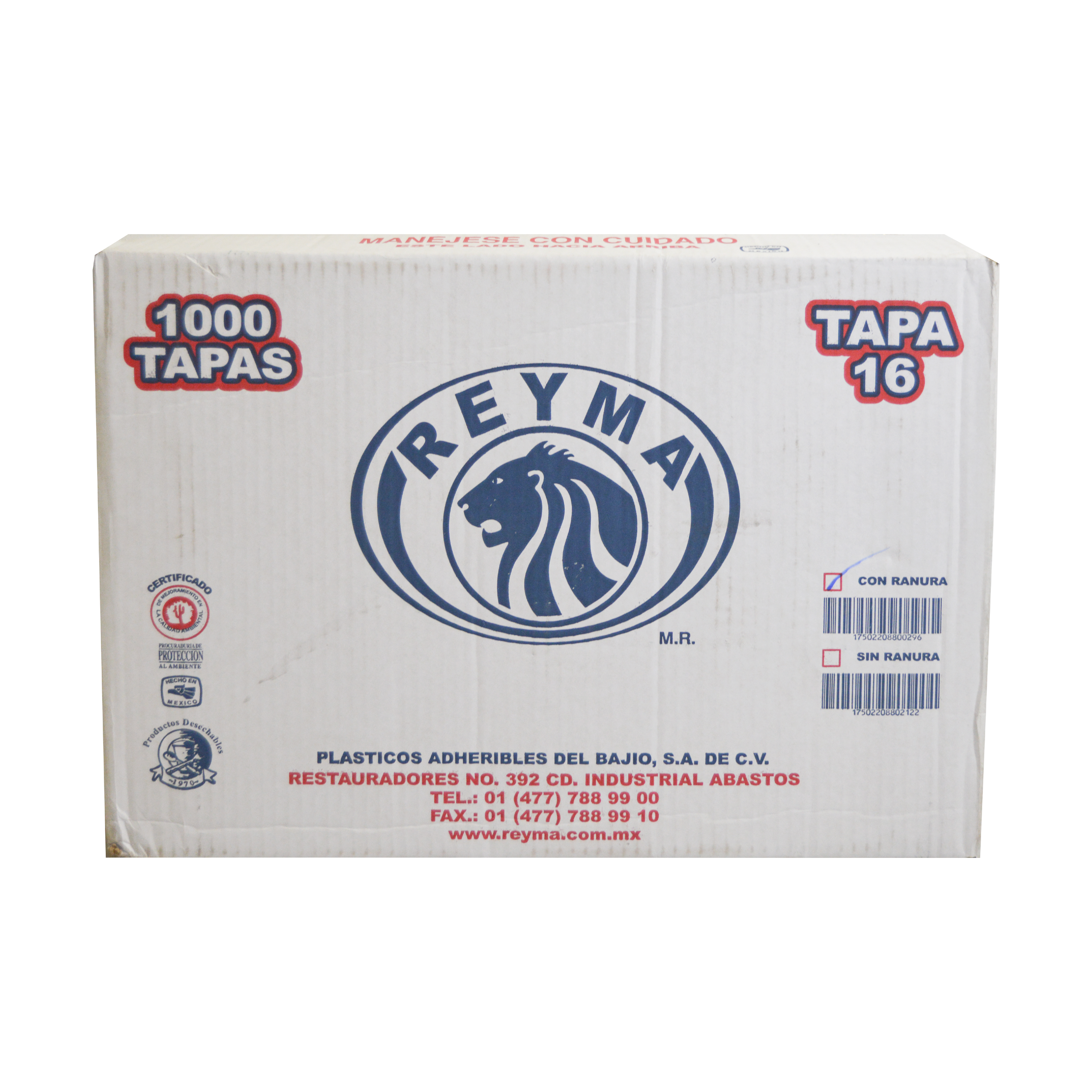 Tapa Ranura 16 oz Reyma