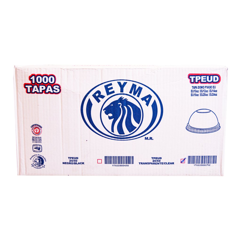 Tapa Domo EU 10 - 12 - 14 - 20 - 24 oz Reyma