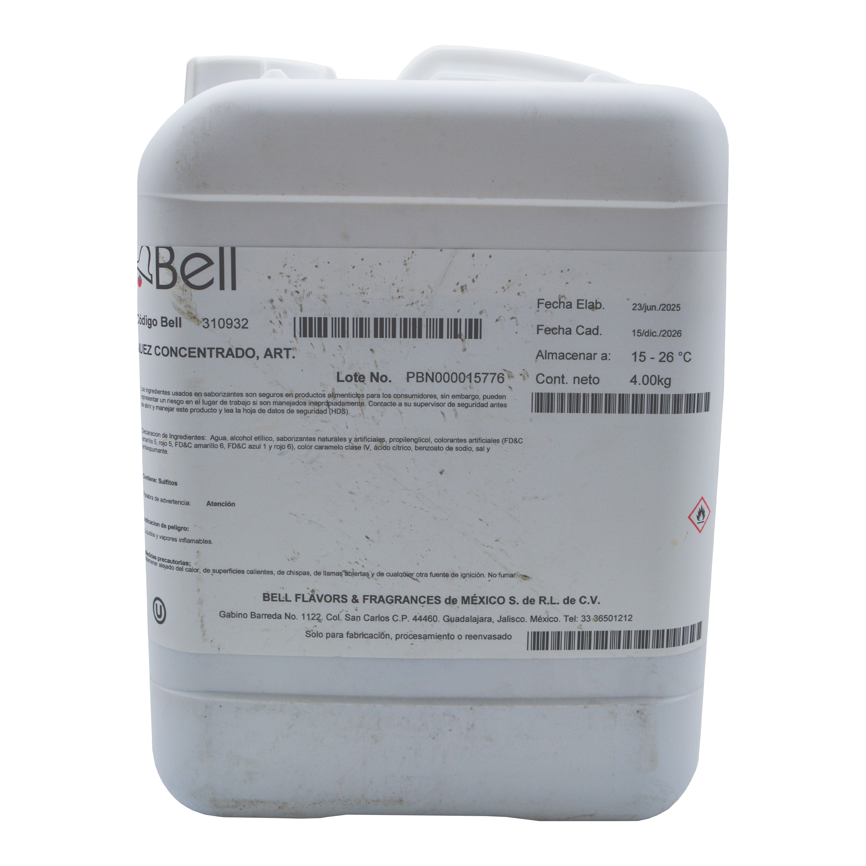 Concentrado de Nuez Bell Flavors