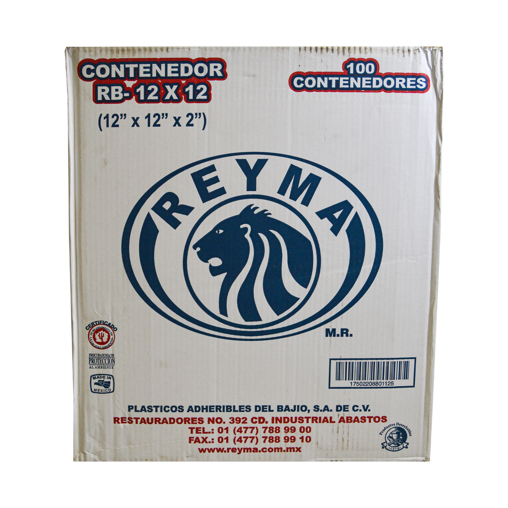 Contenedor Plástico 30.4 cm RB-12x12 Reyma