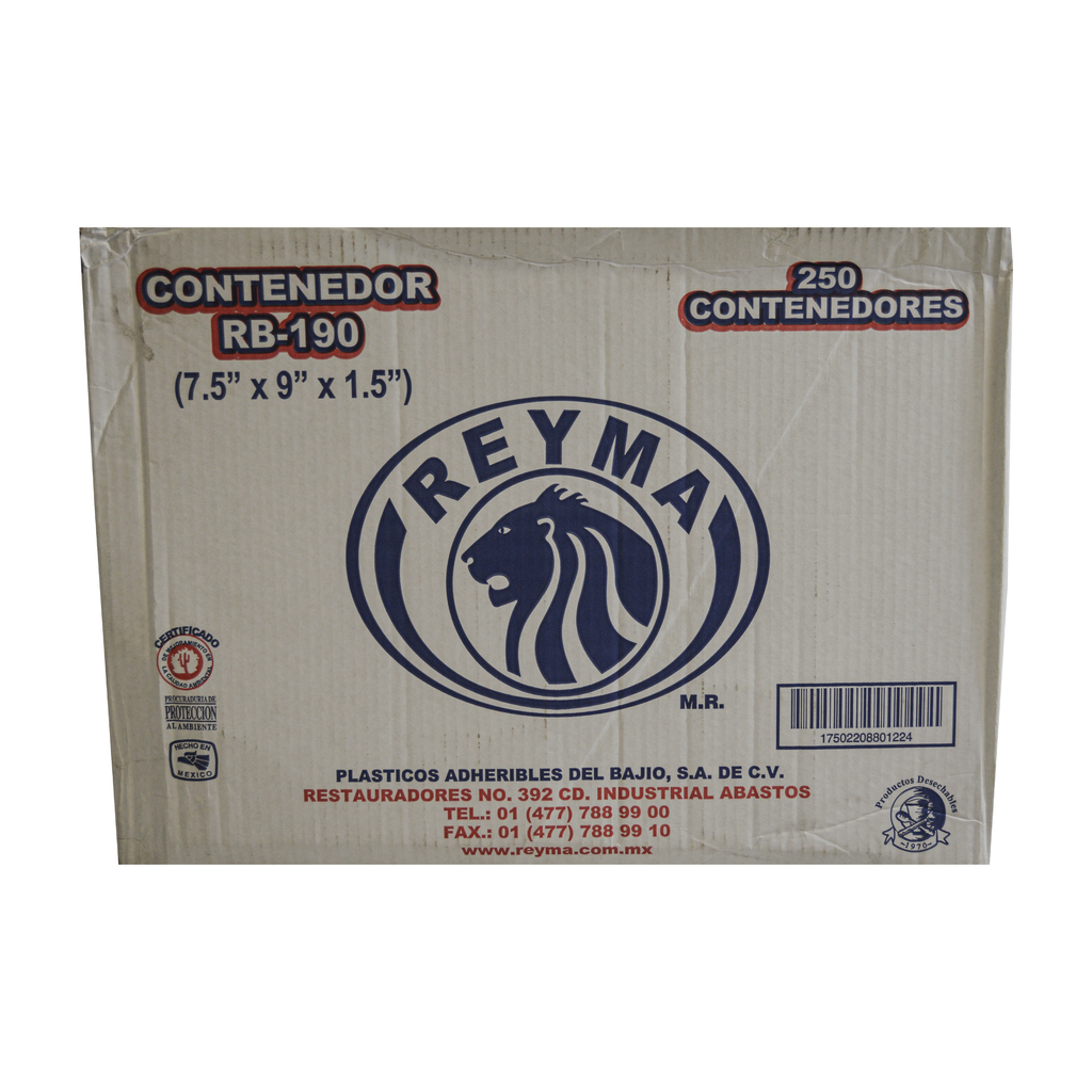 Contenedor Plástico 19 cm RB-190 Reyma