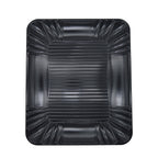 Charola Plástica Rectangular Negra Fenix