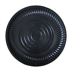 Charola Plástica Redonda Negra Fenix