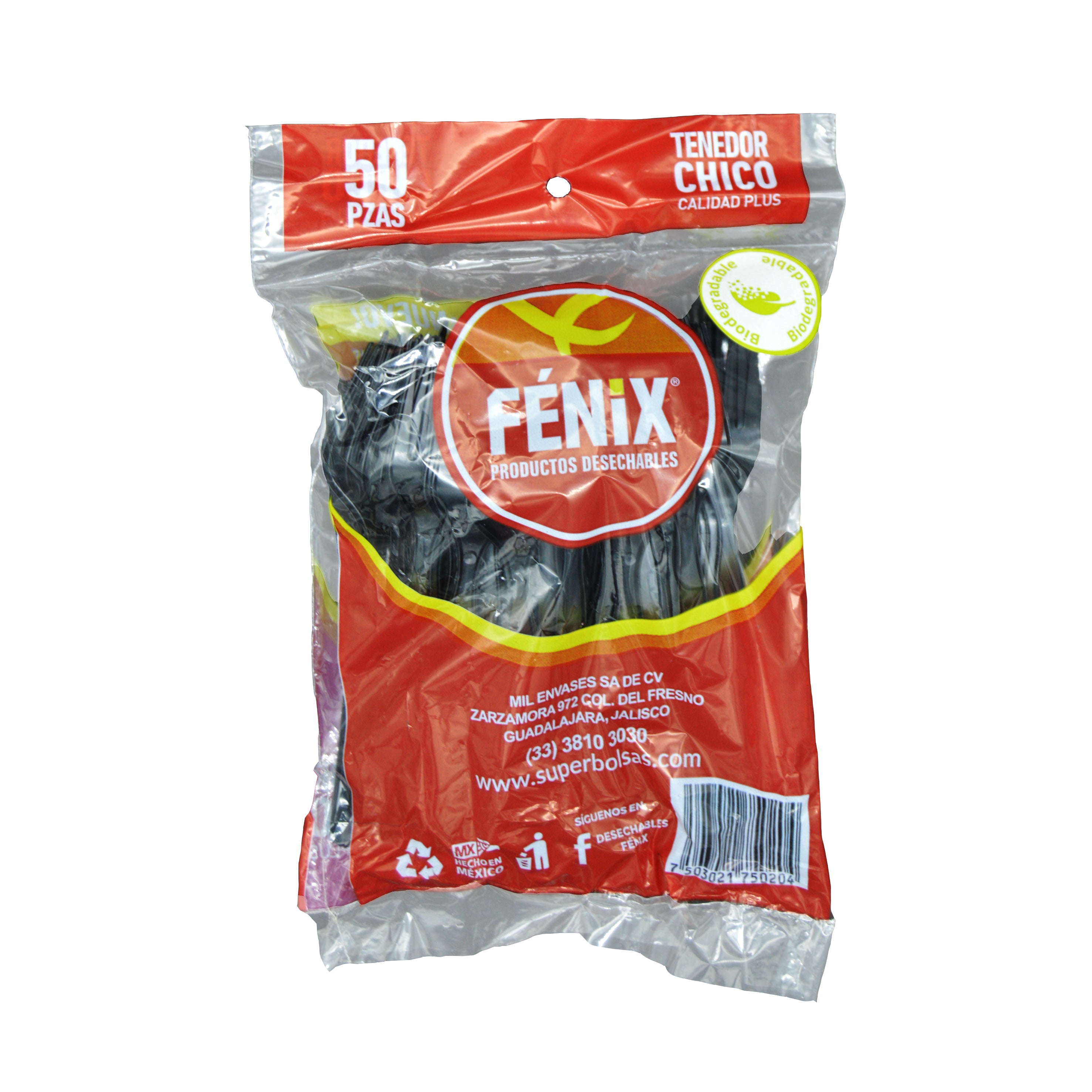Tenedor Negro BIO Fenix