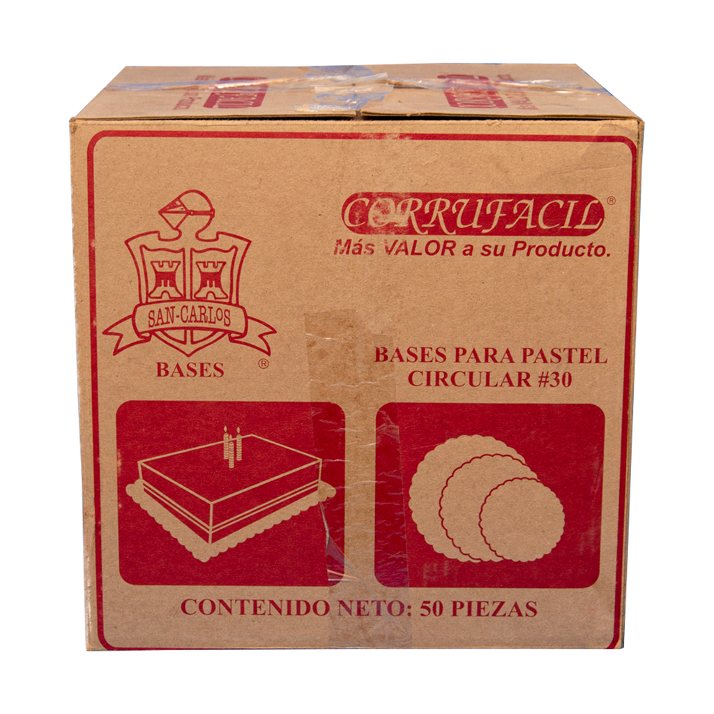 Base para Pastel Redonda Plateada