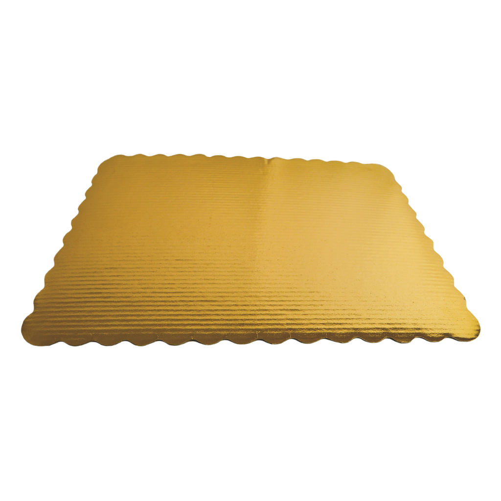 Base para Pastel Rectangular Dorada