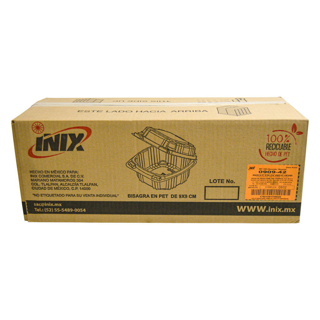 Contenedor Plástico 9 cm Inix