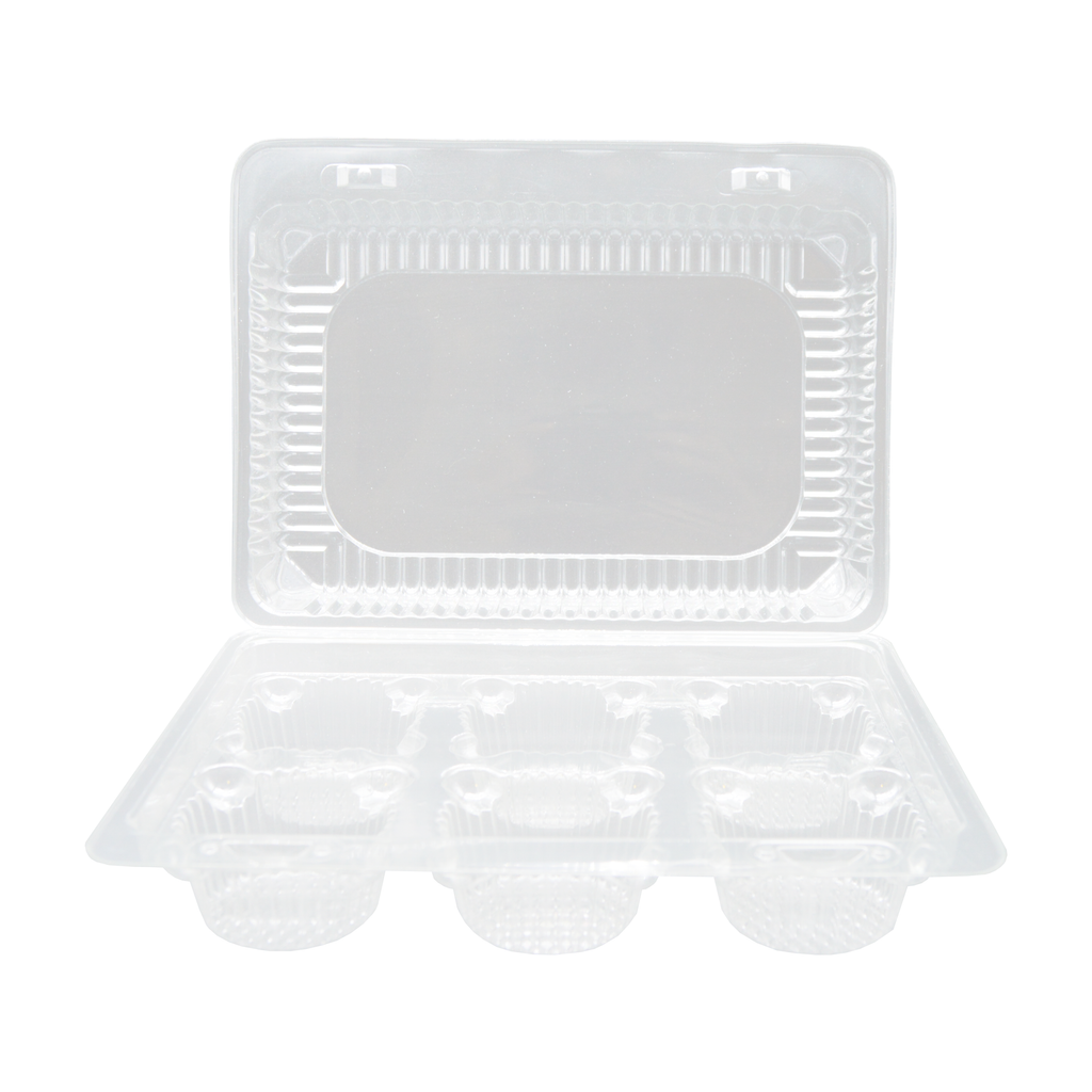 Contenedor Plástico  6 Cupcakes M2416 Inix