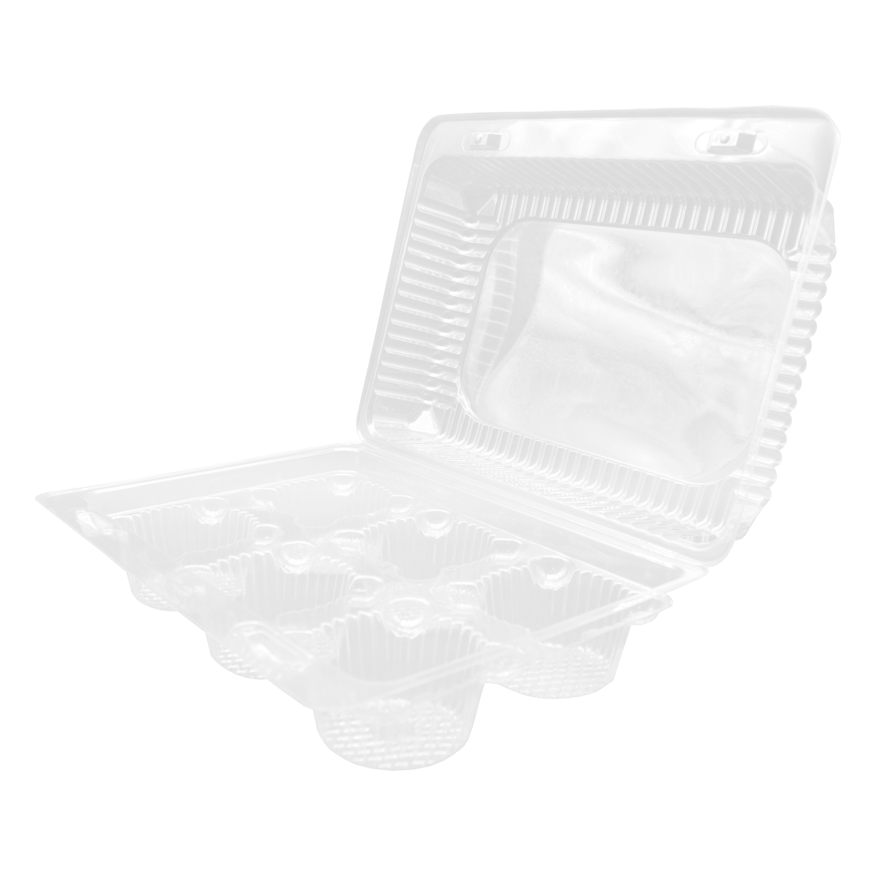 Contenedor Plástico  6 Cupcakes M2416 Inix