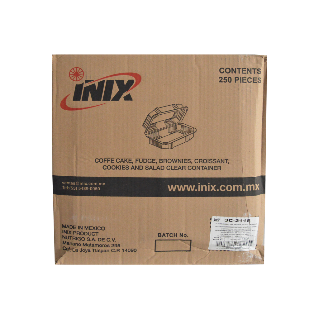 Contenedor Plástico 3 divisiónes 3C-2118 Inix