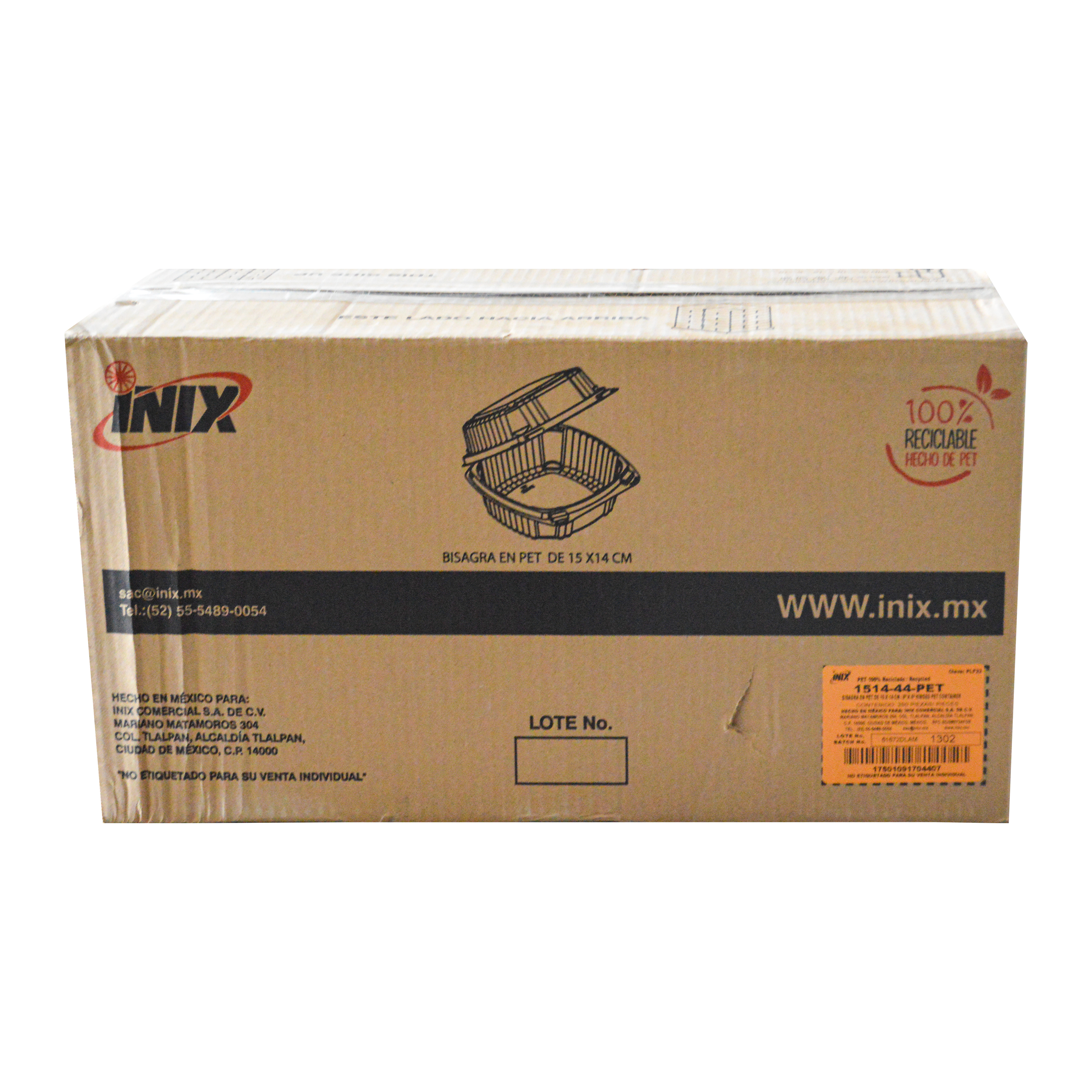 Contenedor Plástico 15 cm Inix
