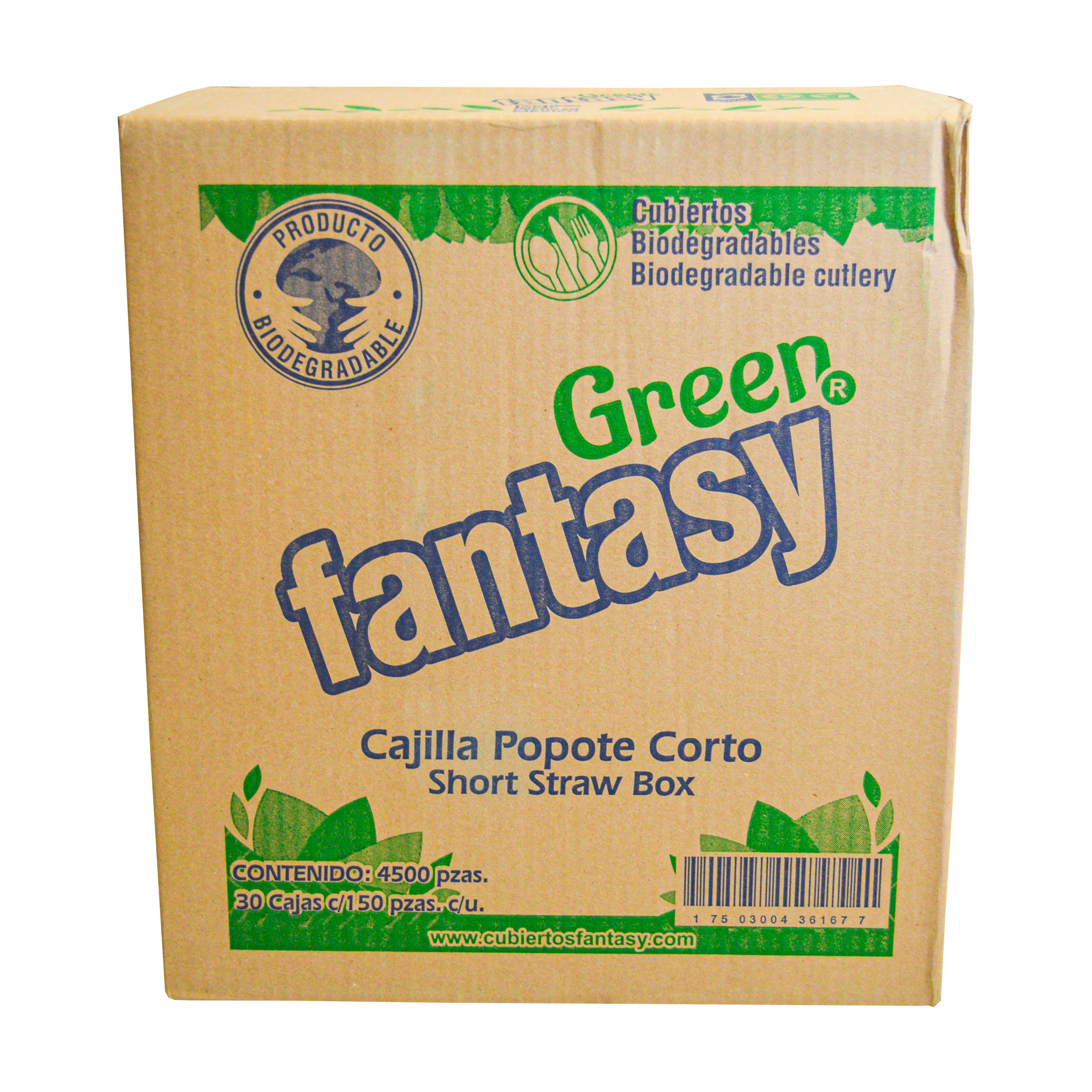 Popote Bio Green Fantasy