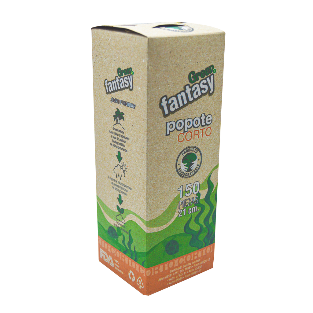 Popote Bio Green Fantasy