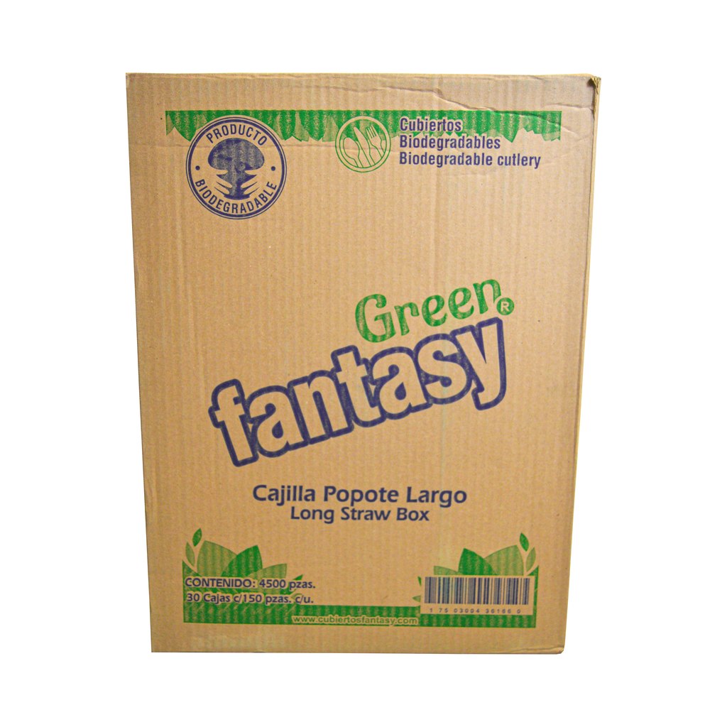 Popote Bio Green Fantasy
