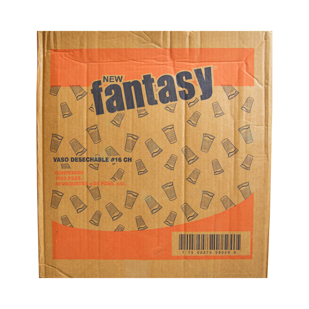 Vaso Plástico 16 oz Fantasy