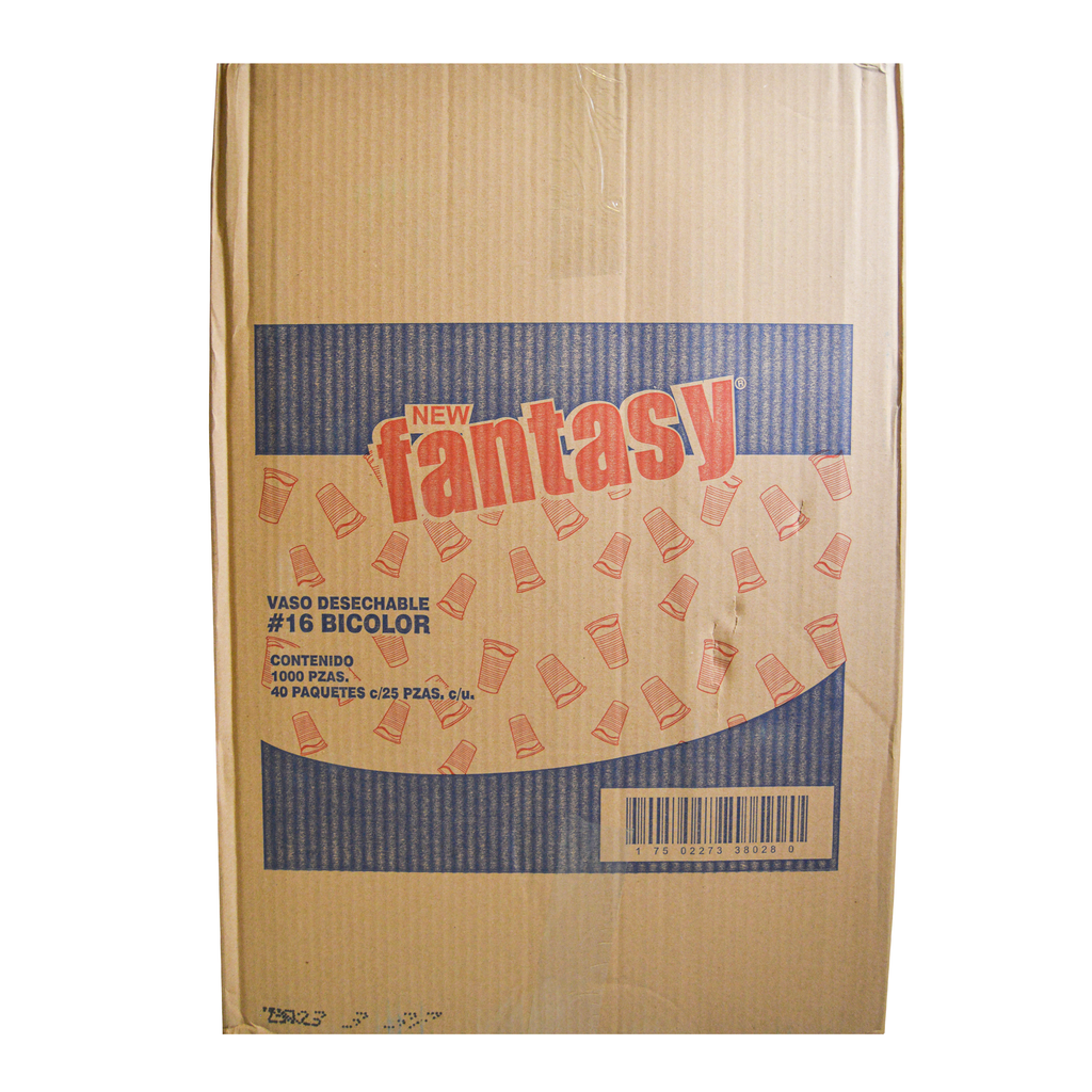 Vaso Plástico Rojo Fantasy
