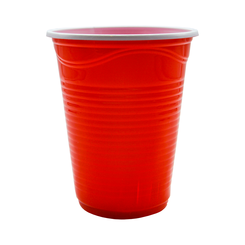 Vaso Plástico Rojo Fantasy