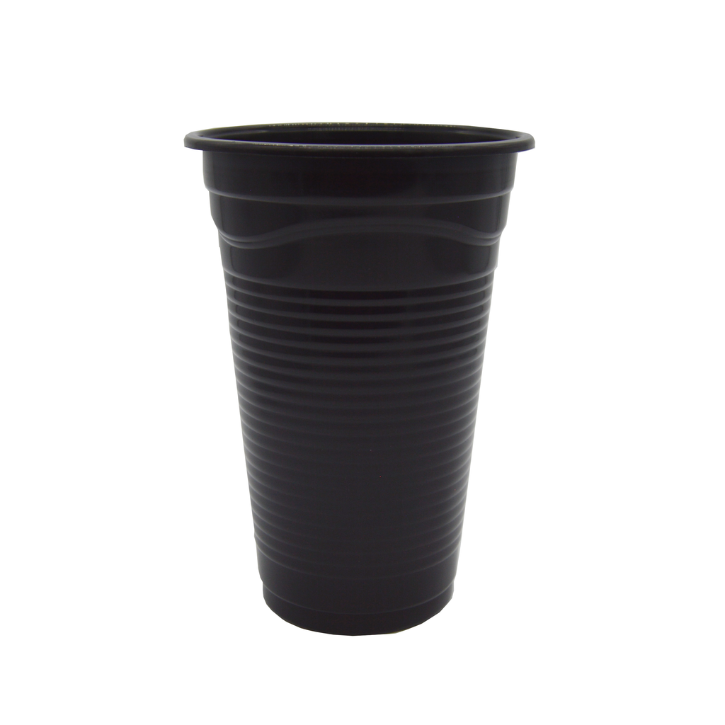 Vaso Plástico Negro 16 oz Fantasy