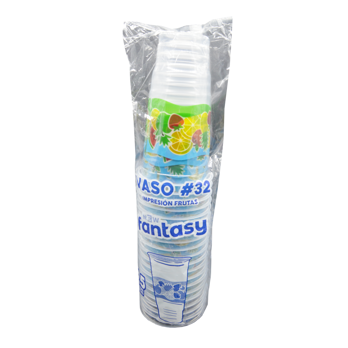 Vaso Plástico Frutas 32 oz. EU Fantasy