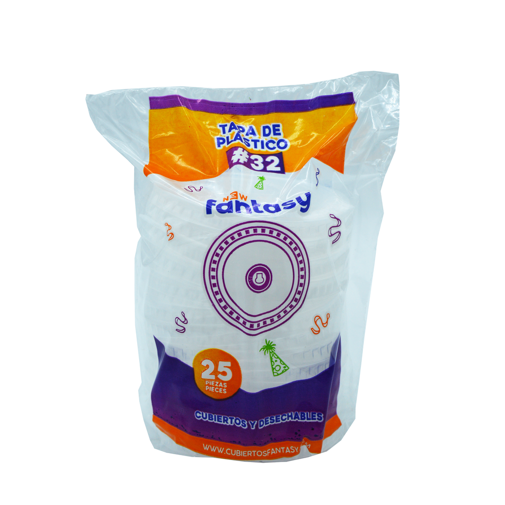 Tapa con Ranura para Vaso 32 Oz Fantasy
