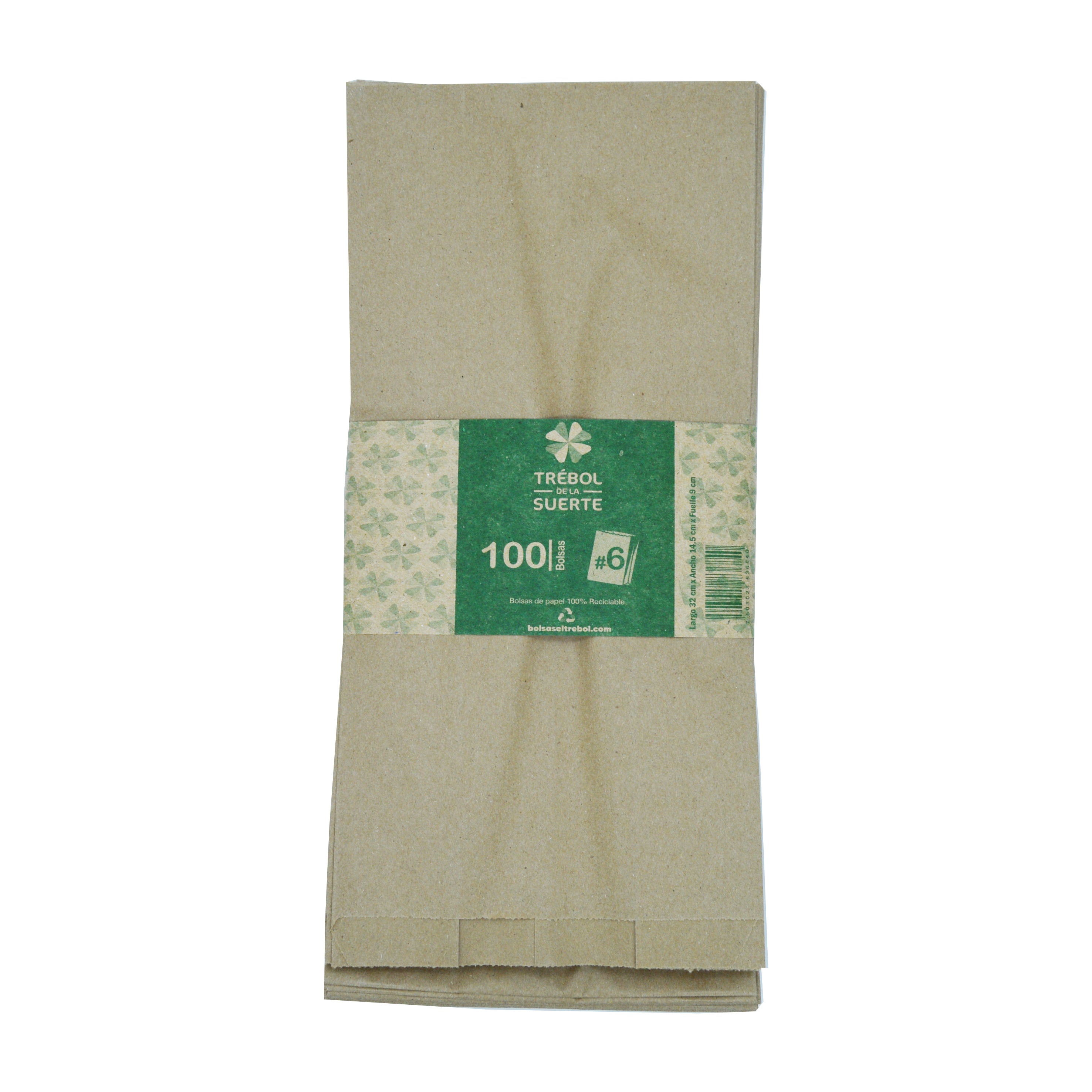 Bolsa de Papel Trébol de la Suerte