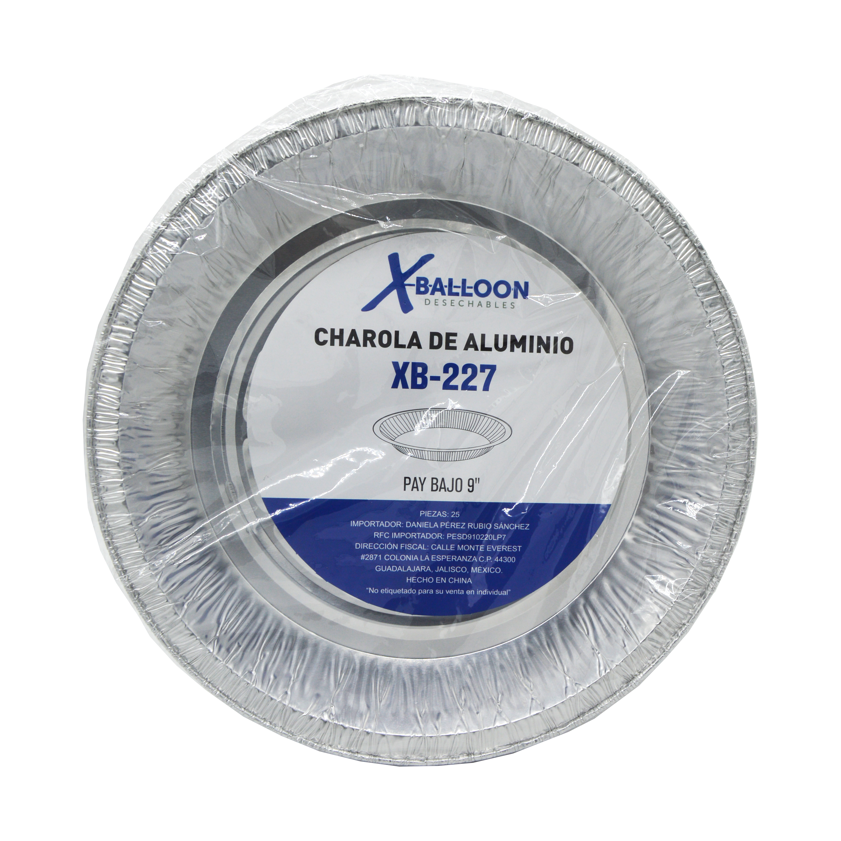 Plato P/Pay 9" Bajo XBalloon