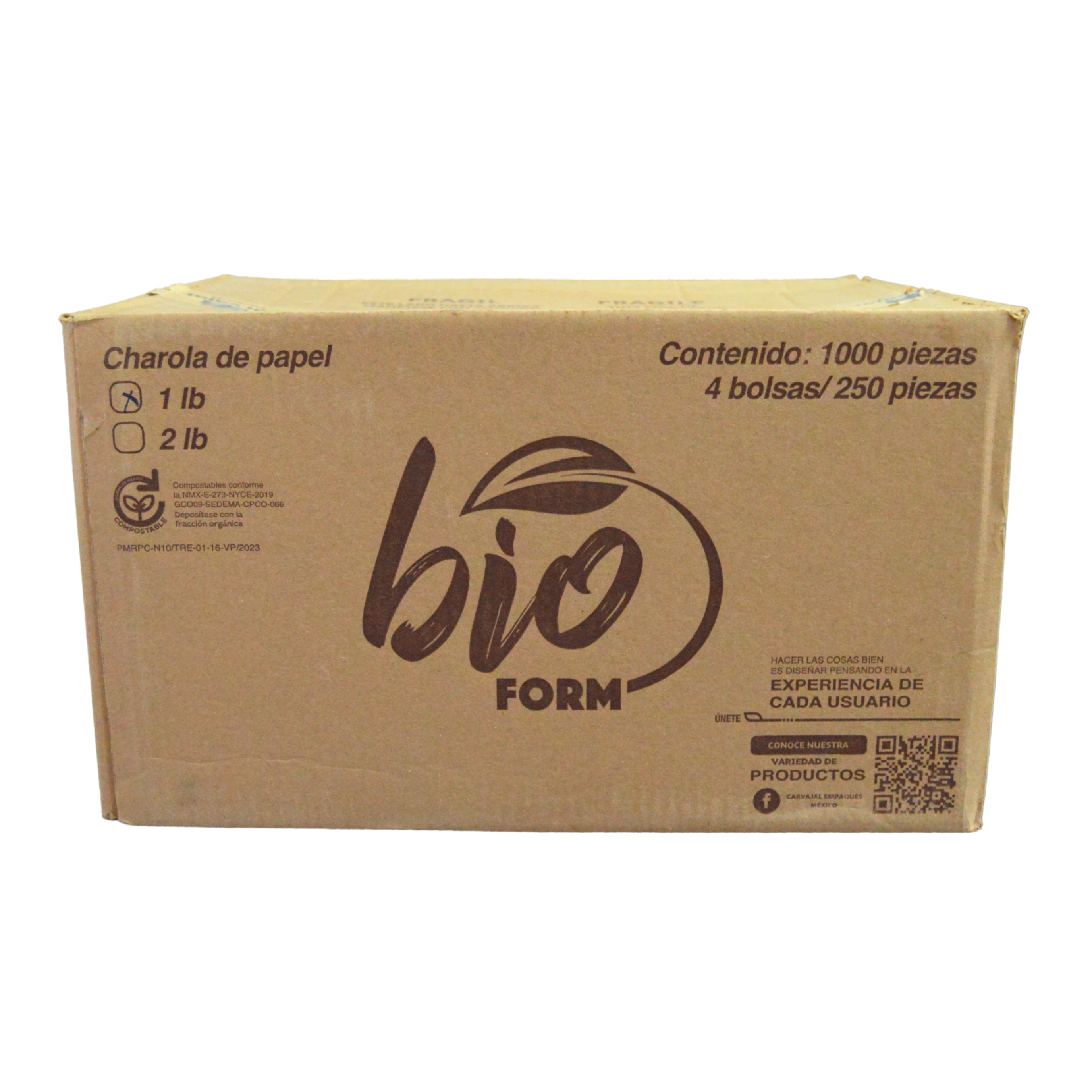 Charola de Papel Bioform