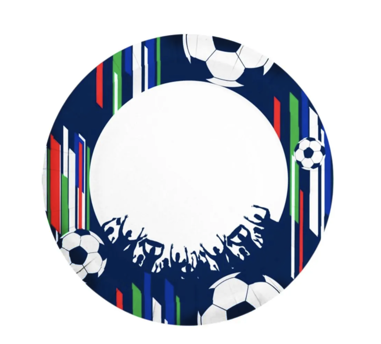 Plato de Papel Diseño Fútbol Bioform