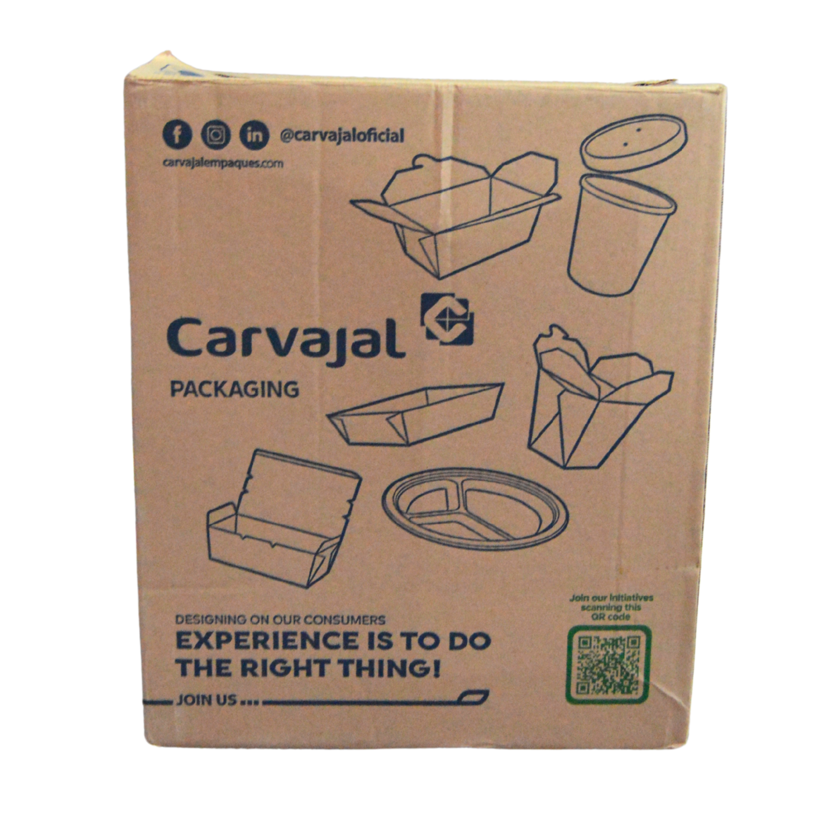 Bowl Contenedor de Papel Kraft Bio Conver