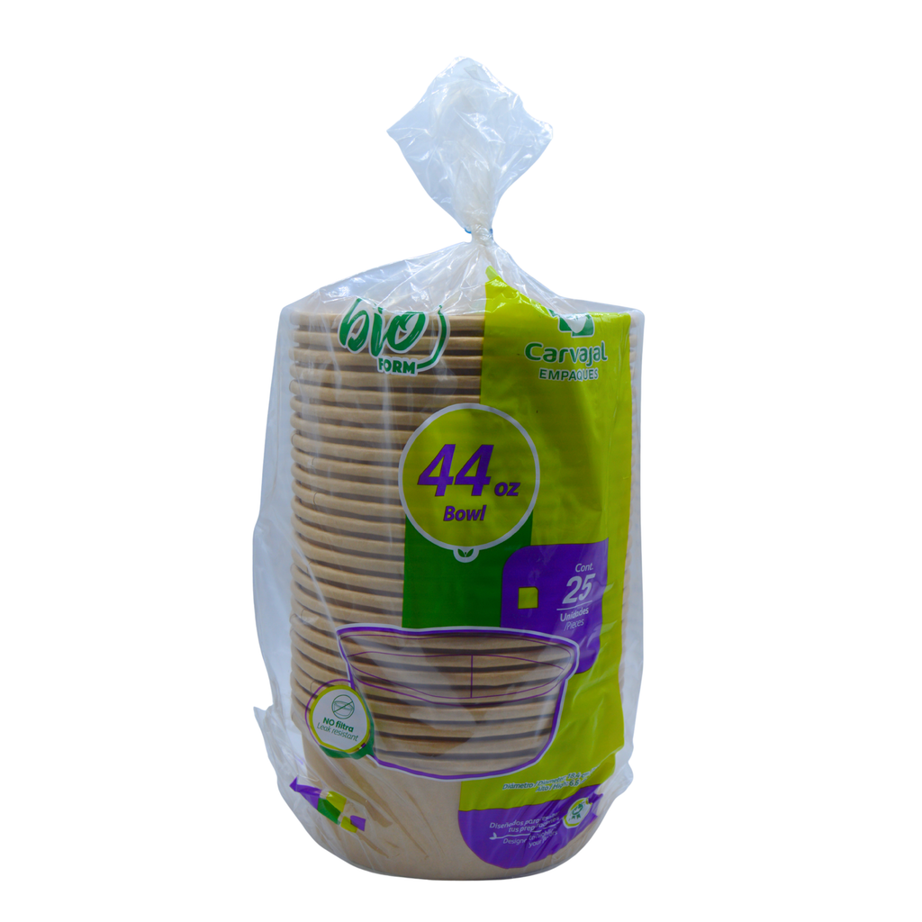 Bowl Contenedor de Papel Kraft Bio Conver